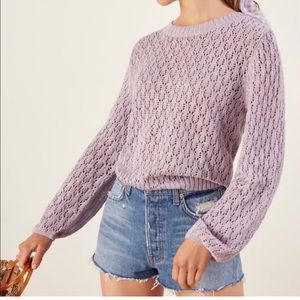 Reformation Lilac Sweater